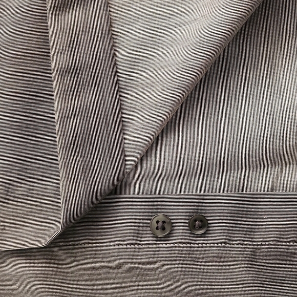 CALVIN Klein Non-Iron Gray Button-Up Dress Shirt - Picture 6 of 8